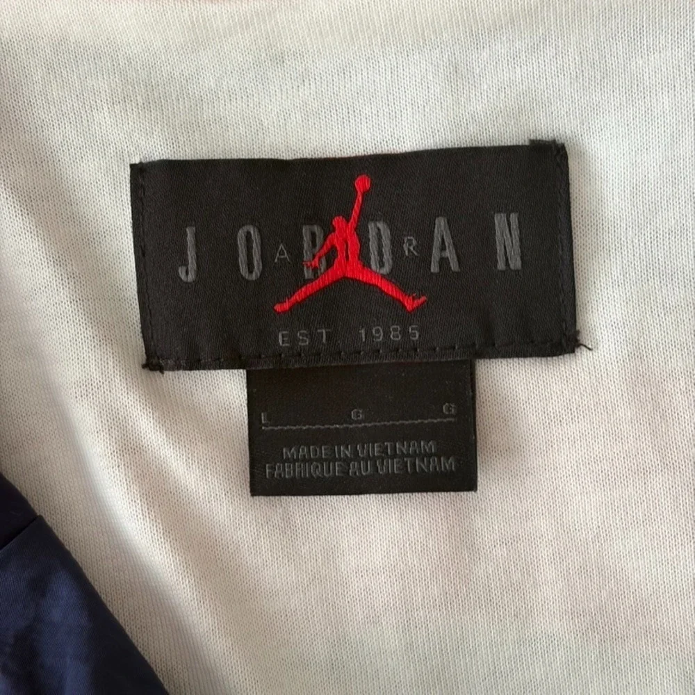 Air‎ Jordan x Trophy Room USA Woven Track Jacket in Navy Red Men Large NWOT $245